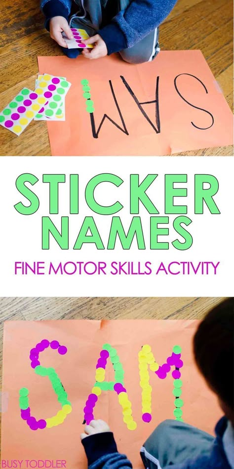 Fine Motor Skills Activity, Motor Skills Activity, Preschool Names, Indoor Activities For Toddlers, Activity For Toddlers, Easy Toddler Activities, Preschool Fine Motor, Name Activities, Toddler Activity