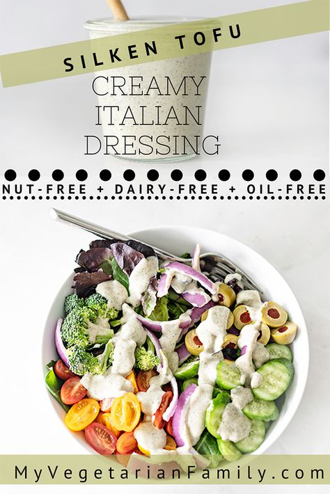 Tofu Salad Dressing Recipes, Silken Tofu Dressing Recipes, Silken Tofu Dressing, Sauces Made With Silken Tofu, Silken Tofu Salad Dressing, Tofu Dressing Recipe, Silken Tofu Sauce, Tofu Ranch Dressing, Tofu Salad Dressing