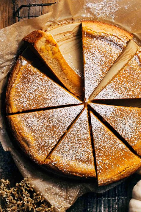 Pumpkin Butter Cake, Pumpkin Gooey Butter Cake, Thanksgiving Desserts Pumpkin, Moist Spice Cake, Butternut Bakery, Pumpkin Pie Cake, Baking Lessons, Popular Desserts Recipes, Gooey Butter