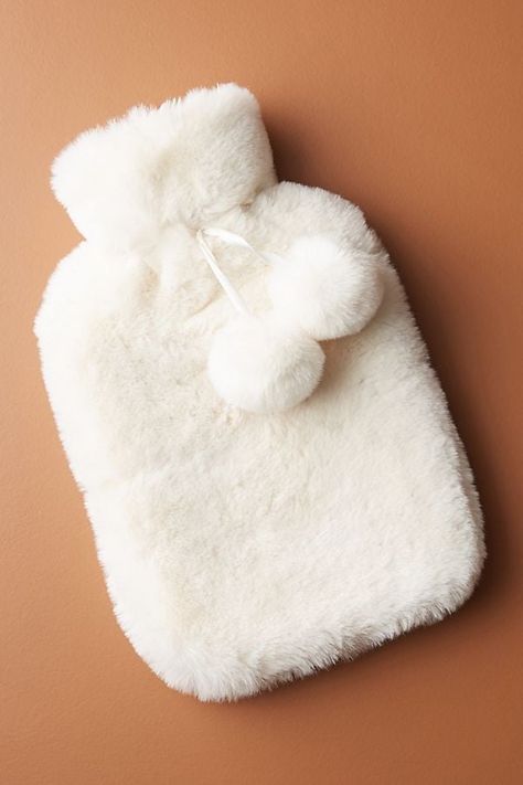 Mer-Sea & Co. Faux Fur Hot Water Bottle Anthropologie Gifts, Bottle Warmer, Hot Water Bottle, Life Well Lived, 5 Things, Holiday Gift Guide, Slide Slipper, Cream White, Things To Buy