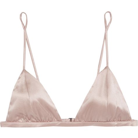 Fleur Du Mal Stretch-silk soft-cup triangle bra (€56) ❤ liked on Polyvore featuring intimates, bras, lingerie, pajamas, underwear, grey, grey lingerie, fleur du mal, triangle bra and gray bra Grey Bra, Petite Lingerie, Lingerie Pajamas, Silk Bra, Wireless Bras, Wire Bra, Adjustable Bra, Soft Cup Bra, Cup Bra