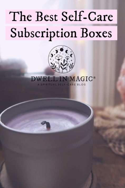 Self Care Subscription Boxes, Spiritual Coaching, Best Subscription Boxes, Grounding Techniques, Candle Ideas, Happiness Project, Care Box, Spiritual Coach, Random Inspiration