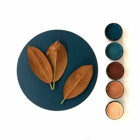 Blue Color Wheel, Copper Colour Scheme, Teal Color Palette, Hantverk Diy, Midnight Blue Color, Color Schemes Colour Palettes, Bohol, Color Palette Design, Decor Minimalist