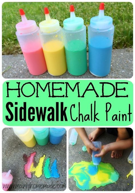 Easy Homemade Sidewalk Chalk Paint. Make outside fun with this easy to make sidewalk chalk paint for kids! #homemade #sidewalk #chalk #paint #summer #camp #sidewalkchalk #DIY #ChalkPaint #SidewalkPaint Chalk Paint For Kids, Homemade Sidewalk Chalk, Homemade Puffy Paint, Paint For Kids, Outside Fun, Sidewalk Chalk Paint, Sidewalk Paint, Homemade Chalk, Homemade Paint