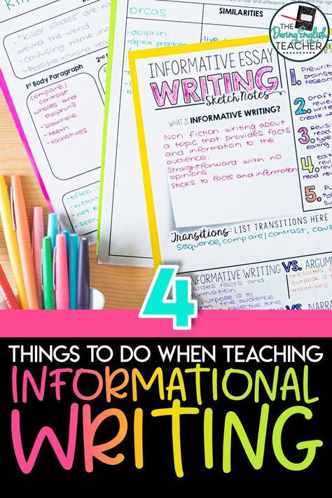 Informative Writing Middle School, Middle School Writing Lessons, Journalism High School, Informational Writing Middle School, Informational Writing 4th Grade, Informative Writing Prompts, Writing Middle School, Teaching Informational Writing, 7th Grade Writing