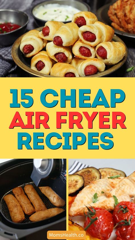 15 Budget-friendly Air Fryer Recipes Basic Air Fryer Recipes, Recipes Using Air Fryer, Air Fryer Unique Recipes, Budget Air Fryer Meals, What To Cook In An Air Fryer, Instant Air Fryer Vortex Recipes, Things To Cook In Air Fryer, Air Fryer Recipes For Two, Ninja Air Fryer Recipes Easy