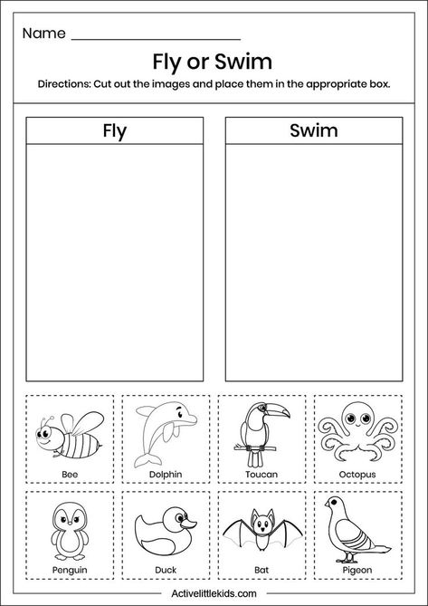 Download science worksheets for kindergarten for free. Science Kindergarten Worksheets, Science Worksheets For Kindergarten, English Classes For Kids, Free Science Worksheets, Animal Activities For Kids, Classroom Goals, Toddler Homeschool, English Activities For Kids, Worksheets For Kindergarten