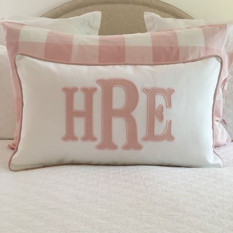 Applique Monogram Pillow Cover by peppermintbee on Etsy https://www.etsy.com/listing/629113040/applique-monogram-pillow-cover Dorms Decor, Shower Curtain Monogram, Initial Pillow, Shared Girls Bedroom, Monogram Pillow, Applique Pillows, Applique Monogram, Monogram Pillows, Ideas Hogar