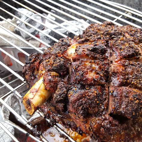 Whole Lamb Shoulder Roast with Home Made Rub Are you ready to impress with this super-delicious feast! It’s a classic Low’n’Slow BBQ Recipe that anybody can try at home. INGREDIENTS: 1 whole bone-in lamb shoulder – ask your local butcher if not sure where to find. 6 garlic cloves, each piece chopped in half 1 [...] Instapot Lamb, Lamb Rub Recipe, Bbq Lamb Shoulder, Spit Roast Lamb, Roasted Lamb Shoulder, Slow Roasted Lamb Shoulder, Lamb Roast Recipe, Lamb Shoulder Roast, Blade Roast