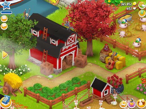 Hayday Barn And Silo Design, Hay Day Barn And Silo Design, Hay Day Farm Inspiration, Lego Fortnite, Hayday Farm Design, Big Farm, Farm Day, Farm Layout, Hay Day