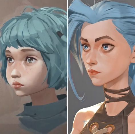 Arcane Art Style, Arcane Style, Arcane Art, Arcane Jinx, Jinx Arcane, Jinx League Of Legends, Drawing Exercises, Arcane League Of Legends, Lol League Of Legends