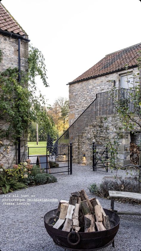 Yorkshire Landscape, Driveway Entrance Landscaping, Middleton Lodge, Coastal Landscaping, Swiss Cottage, Tasting Menu, Outdoor Inspirations, Garden Buildings, Stone Houses