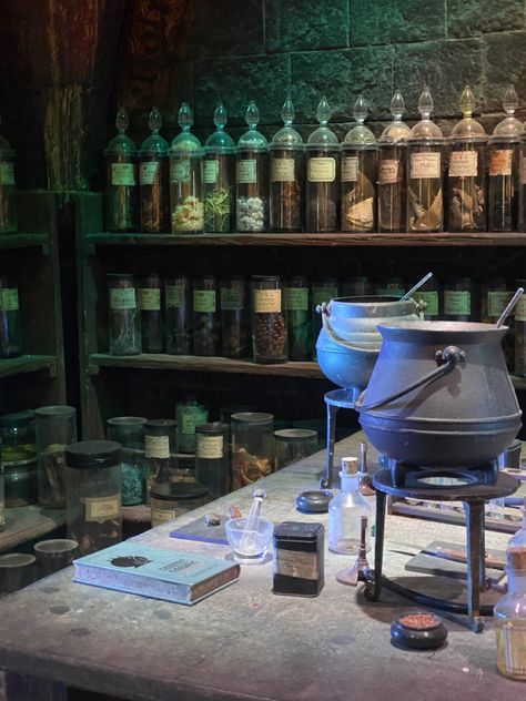 Potions Classroom, Hp Crafts, Harry Potter Classes, Harry Potter Witch, Hogwarts Classes, Harry Potter Classroom, Harry Potter Potions, Harry Potter Bedroom, Harry Potter Background