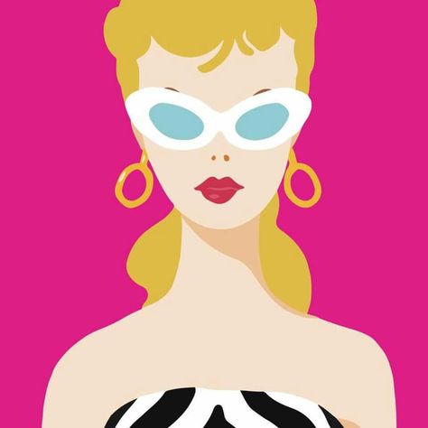 Vintage Wallpaper Iphone, Barbie Painting, Pink Canvas Art, 50s Art, Barbie Paper Dolls, Iconic Wallpaper, Pop Art Wallpaper, Barbie Birthday, Barbie Vintage