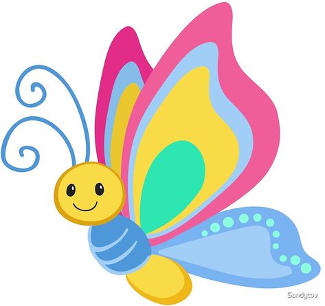 Butterfly Cartoon Images, Cute Cartoon Butterfly, Disney Frames, Butterfly Cute, Paper Flower Art, Cartoon Butterfly, Simple Butterfly, Butterfly Clip Art, Butterfly Pictures