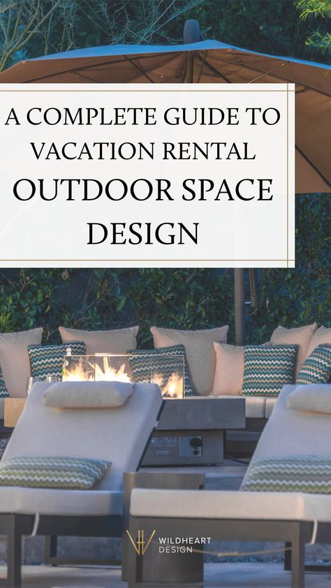 Create exceptional vacation rental outdoor spaces with this design guide for Vrbo and Airbnb hosts. From tips for designing an outdoor porch or backyard patio to Airbnb outdoor furniture to the best Airbnb amenities for outdoor spaces, this comprehensive post will help you create an outdoor oasis your guests will love. Airbnb Amenities, Rental Interior, Rental Decorating Tips, Rental Ideas, Best Airbnb, Outdoor Space Design, Outdoor Entertaining Spaces, Best Outdoor Furniture, Concrete Furniture