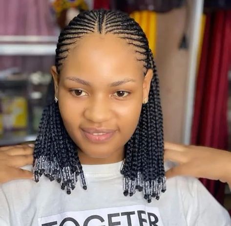 Beautiful Ghana Weaving Hairstyles, Attachment Hair Styles Braids, Amabhengi Hair Styles, All Back Weaving With Attachment, Ceres Hairstyles For Black Women, Short Ghana Weaving Hairstyles, All Back Hairstyle With Attachment, Bob Hairstyles Braids, Hairstyles With Attachment