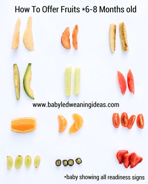 Baby Led Weaning Ideas, Baby Led Weaning First Foods, Baby Solid Food, Weaning Foods, Baby Led Feeding, Baby Food Chart, Easy Baby Food Recipes, Baby Led Weaning Recipes, Healthy Baby Food