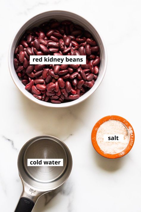 Instant Pot Kidney Beans (No Soaking, Not Mushy) - iFoodReal.com Kidney Beans Instant Pot, Chickpeas Instant Pot, Kidney Beans Recipe, Instant Pot Chickpeas, Instant Pot Beans, Instant Pot Black Beans, Pot Beans, Mexican Bean Salad, High Protein Recipes Dinner