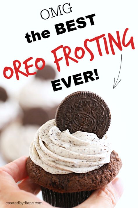 Oreo Frosting Recipe Easy, Oreo Frosting Whipped, Oreo Frosting Cream Cheese, Oreo Cream Frosting, Oreo Cookie Frosting, Easy Oreo Frosting, Whipped Oreo Frosting, Cookie And Cream Frosting, Oreo Cake Frosting