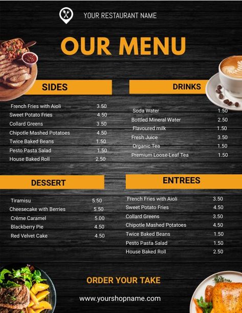 Restaurant Menu Design #restaurantmenudesign #menudesign #menu #menutemplate #restaurant #coffeeshop #bar #foodservice Ghana Food, Hotel Menu, Menu Poster, Restaurant Flyers, Diner Menu, Menu Card Design, Menu Flyer, Pesto Pasta Salad, Fast Food Menu