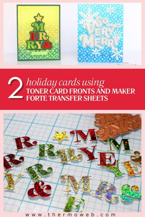 Start your holiday cardmaking now with these holiday-themed cards Larissa made using our Toner Card fronts and Maker Forte Transfer sheets! Make your way over to the blog to get all of the details! Link: https://blog.thermoweb.com/christmas-in-july-with-toner-card-fronts-peel-n-stick-toner-sheets-and-fancy-foils/ Laura Kelly, Deco Foil, White Toner, Transfer Sheets, Transfer Foil, Summer Cards, Distress Oxide Ink, Foil Cards, Iron On Vinyl