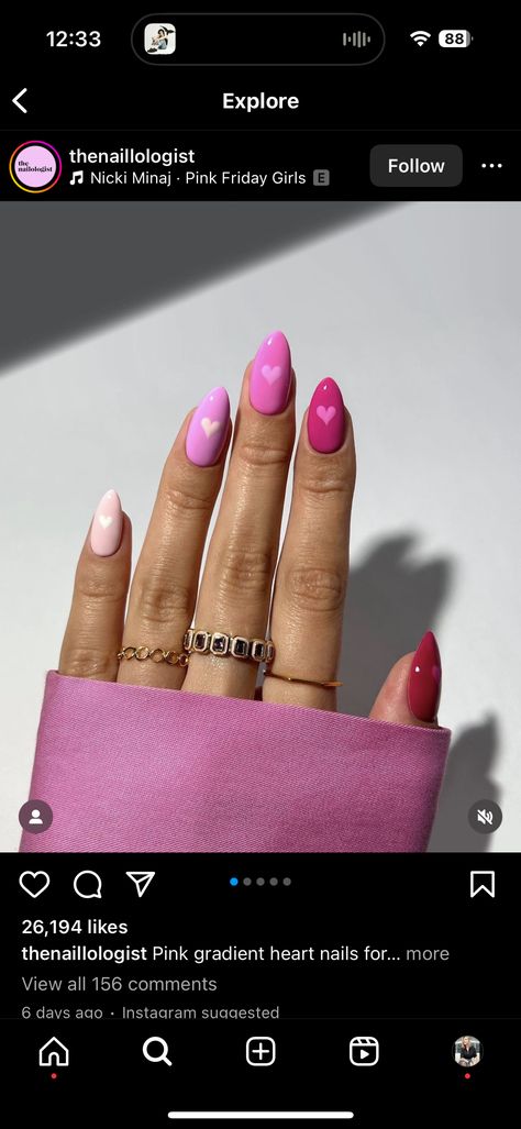 Nicki Minaj Nails, Nicki Minaj Songs, Nicki Minaj Pink Friday, Madam Glam, Pink Friday, Heart Nails, Valentines Nails, Nicki Minaj, Health And Beauty