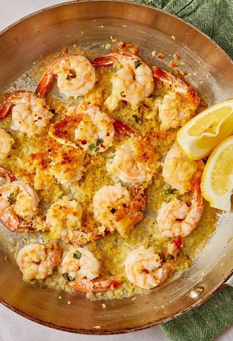 Shrimp Oreganata Recipe: How to Make It Argentine Shrimp Recipe, Shrimp Dejonghe Recipe, Argentinian Shrimp Recipe, Shrimp Oreganata Recipe, Shrimp Oreganata, Oreganata Recipe, Fresh Dishes, Traditional Italian Dishes, Shrimp Seasoning