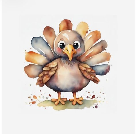 Turkey Watercolor, Watercolor Turkey, Turkey Printable, Turkey Print, Art Thanksgiving, Turkey Art, Cute Turkey, Thanksgiving Art, Thanksgiving Celebration