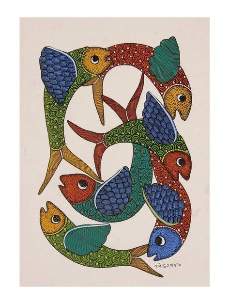 Gonda Art, Relife Art, Madhubani Drawing, Indian Illustrations, Drawing Pics, Gond Art, Gond Painting, Doodle Art Flowers, Indian Painting