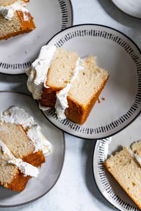 Simple Layered Cake, Citrus Olive Oil Cake, Citrus Curd, Drink Recipies, Moist Vanilla Cake, Oil Cake, Whipped Cream Frosting, Olive Oil Cake, Honey Cake