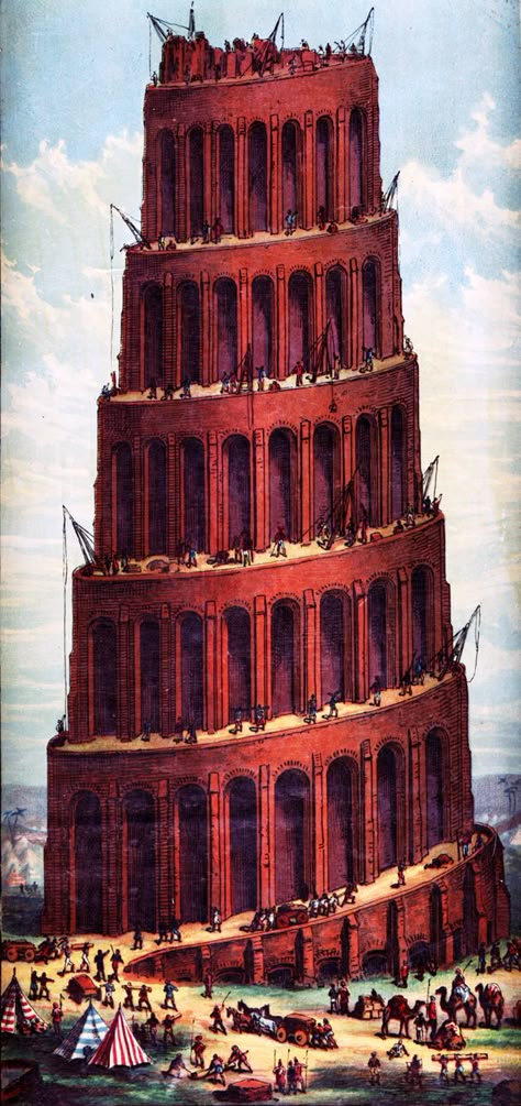 Tower Of Babylon, The Tower Of Babel, Ancient Near East, Creative Architecture, Tower Of Babel, Biblical Art, Ancient Mysteries, Classical Architecture, Mesopotamia