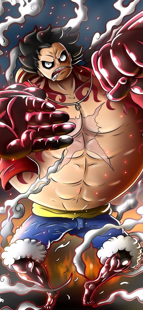 Luffy Gear Fourth, Luffy Gear 4, One Piece Bounties, Gintama Wallpaper, Wan Pīsu, One Punch Man Anime, Gear 4, Film Red, One Piece Wallpaper