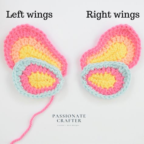 Crochet Raven, Butterfly Fancy Dress, Butterfly Gnome, Crochet Butterfly Free Pattern, Butterfly Wings Pattern, Pattern For Crochet, 100 Crochet Stitches, Crochet Butterfly Pattern, Crochet Fairy