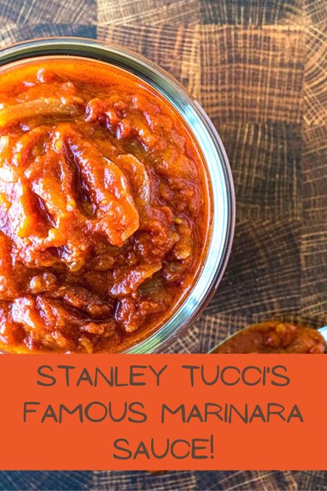 Stanley Tucci Marinara Sauce, Stanley Tucci Maria Rosa Sauce Recipe, Stanley Tucci Meatballs, Giada Marinara Sauce Recipe, Marinera Sauce Recipe, Stanley Tucci Pasta, Authentic Italian Marinara Sauce, Stanley Tucci Recipes, Tucci Recipes