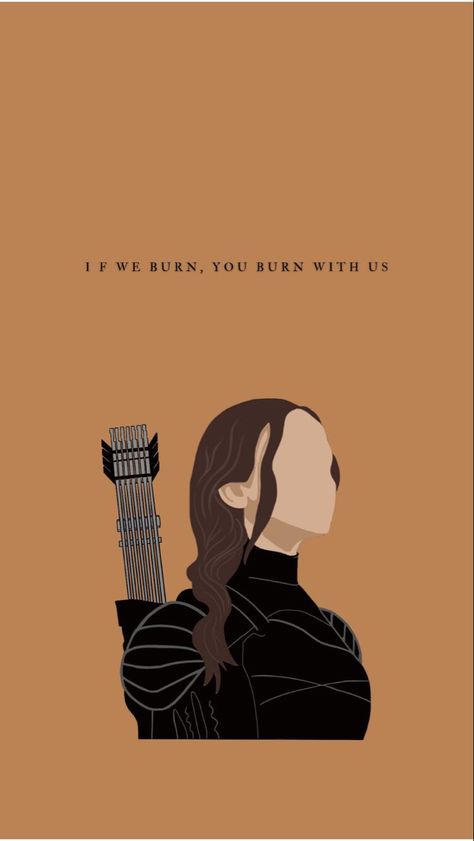 ItsIvy🏹 If We Burn You Burn With Us Wallpaper, Hunger Games Background Wallpapers, Katniss Everdeen Art, Hunger Games Color Palette, The Hunger Games Aesthetic Wallpaper, Katniss Wallpaper, Hunger Games Wallpaper Aesthetic, Hunger Games Wallpaper Iphone, Katniss Everdeen Wallpaper