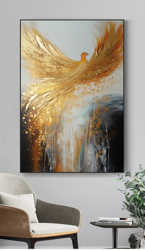 Best Abstract Paintings, Gold Art Painting, Afrique Art, Abstract Painting Techniques, Diy Abstract Canvas Art, Phoenix Art, Palette Art, Painting Wall Art, Abstract Painting Acrylic