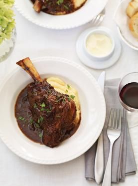 Ricardo's recipe : Braised Lamb Shanks with Prunes Short Ribs In Oven, Beer Braised Short Ribs, Braised Lamb Shanks, Short Ribs Recipe, Braised Lamb, Lamb Shanks, Braised Short Ribs, Yeast Bread, Beef Short Ribs