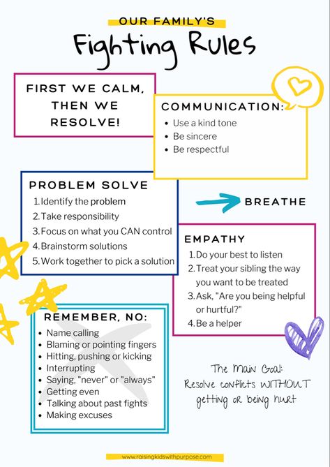 Teaching Self Regulation To Preschoolers, Sibling Conflict Resolution, Sibling Conflict Therapy Activities, Parenting Group Activities, Parenting Skills Therapy, Ways To Connect With Your Kids, Skills To Teach Your Kids, Sibling Conflict Resolution Activities, Parenting Skills Worksheets