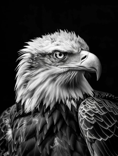 Magazine Photo Shoot of Eagle with Spread Wings in Black and White Eagle Photography Black And White, Inspirational Digital Art, Eagle Drawing, Cnc Ideas, Photography Movies, Wings Drawing, Photography Black And White, Photography Games, An Eagle