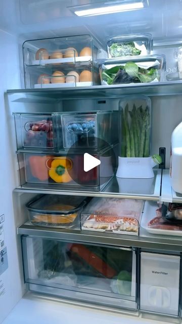 Kellie Atkinson on Instagram: "Restocking the fridge 🤩 #asmr #restock #refill #organized #organization #fridgeorganization #fridgegoals #restockasmr" Samsung Bespoke Fridge Organization, Organised Fridge, Fridge Restock, Fridge Organization Ideas, Samsung Fridge, Personal Organization, Fridge Organization, Getting Organized, Home Organization