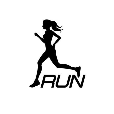 Women's Girl Run Runner / Decal / Bumper Sticker / Laptop Decals / Car Decals / Computer Decals / Ma Running Tattoos, Runner Tattoo, Running Drawing, Star Wars Decal, Running Tattoo, Computer Decal, Run Runner, School Clipart, Running Quotes