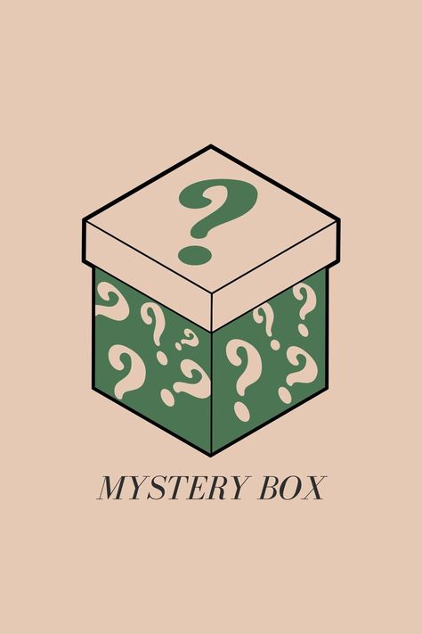 Mystery Box Aesthetic, Mystery Box Design, Mystery Box Ideas, Aesthetic Crafts, Motion Design Video, Graphic Design Packaging, Box Branding, Creative Illustration, Design Packaging