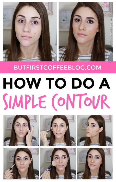 Simple Contour, Easy Contouring, Contouring For Beginners, Simple Everyday Makeup, Acne Makeup, Makeup Tips Foundation, Makeup Tutorial Foundation, Holy Guacamole, Top Makeup Products