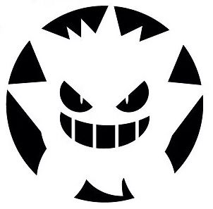 Gengar Pumpkin, Pokemon Pumpkin Stencils, Pokemon Stencils, Pokemon Pumpkin, Pumpkin Carving Stencils Templates, Halloween Carving, Pumpkin Carving Template, Pumpkin Carving Patterns Free, Halloween Pumpkin Stencils