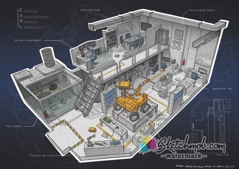 Cyberpunk Interior, Scifi Environment, Scifi Interior, Interior Concept Art, Feng Zhu, Game Level Design, Concept Vehicles Sci Fi, Sci Fi Architecture, Cyberpunk Rpg