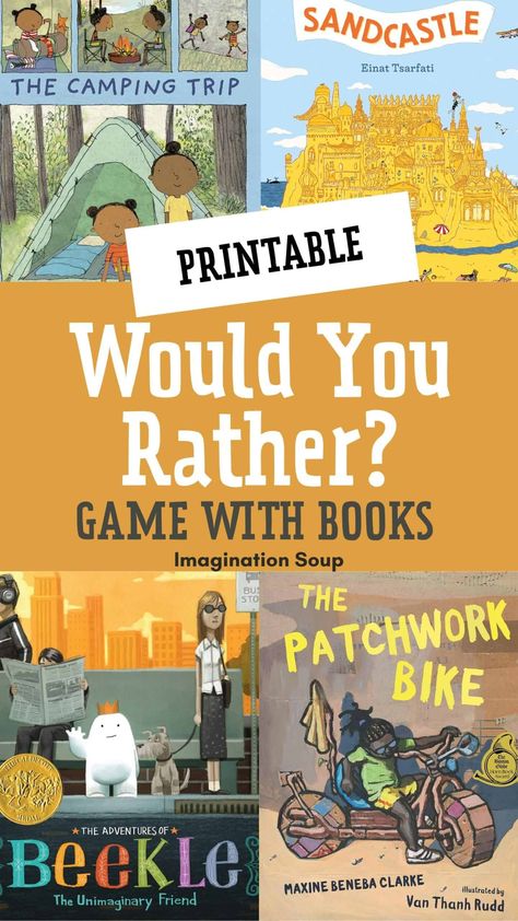 Would You Rather Book Edition, Pirate Games For Kids, Books Imagination, Abc Countdown, Would You Rather Game, Questions For Kids, Rather Questions, Writing Lesson Plans, Kids Book Club