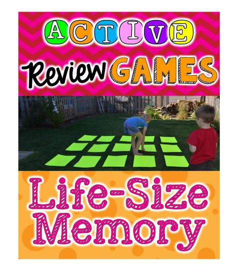 Using Active Review Games in the Classroom - One Stop Teacher Shop *Use heavy card stock so paper won't blow away. Classical Learning, Games In The Classroom, Life Size Games, Staar Review, Ron Clark, Glow Games, Testing Motivation, Grammar Games, Mind Puzzles