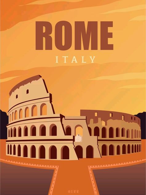 Rome Illustration Art, Travel Photo Album, Deadpool Wallpaper, Italy Poster, Rome Italy, Vintage Travel Posters, City Art, Geometric Art, Vintage Travel