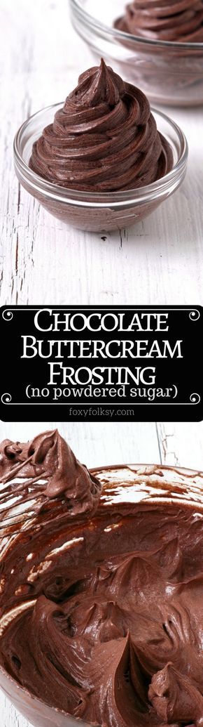 Try this Chocolate Ermine Buttercream Frosting. No powdered sugar needed. It is so light and fluffy and smoother than the classic American Buttercream Frosting. It is a bit more work but definitely easier than Swiss Meringue Frosting. It is easily the best buttercream frosting I've tried. | www.foxyfolksy.com Frosting No Powdered Sugar, Swiss Meringue Frosting, Frosting Without Powdered Sugar, Ermine Buttercream, American Buttercream Frosting, The Best Buttercream Frosting, Foxy Folksy, Meringue Frosting, Best Buttercream Frosting